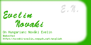 evelin novaki business card